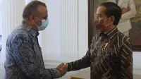 Bos WHO Tedros Adhanom Ghebreyesus juga menyampaikan meski kasus COVID-19 global mulai mendatar tapi pandemi belum berakhir ke Jokowi. (Foto: Tangkapan Layar YouTube Sekretariat Presiden)