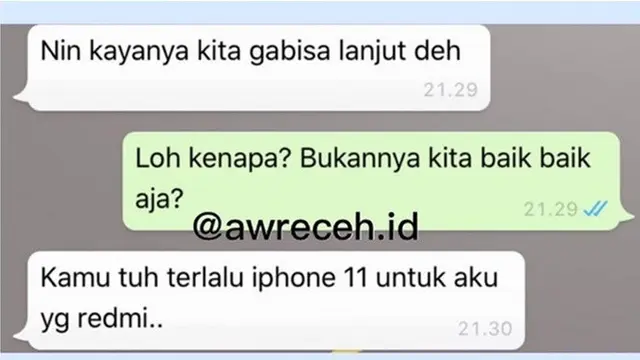 6 Chat Mutusin Pacar Ini Tega Sekaligus Bikin Geregetan