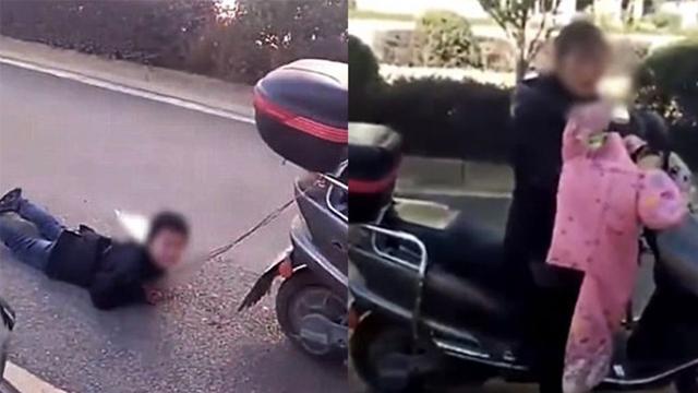 Curi Uang Rp 4,2 Juta, Ibu Ini Seret Anaknya di Jalan Pakai Motor