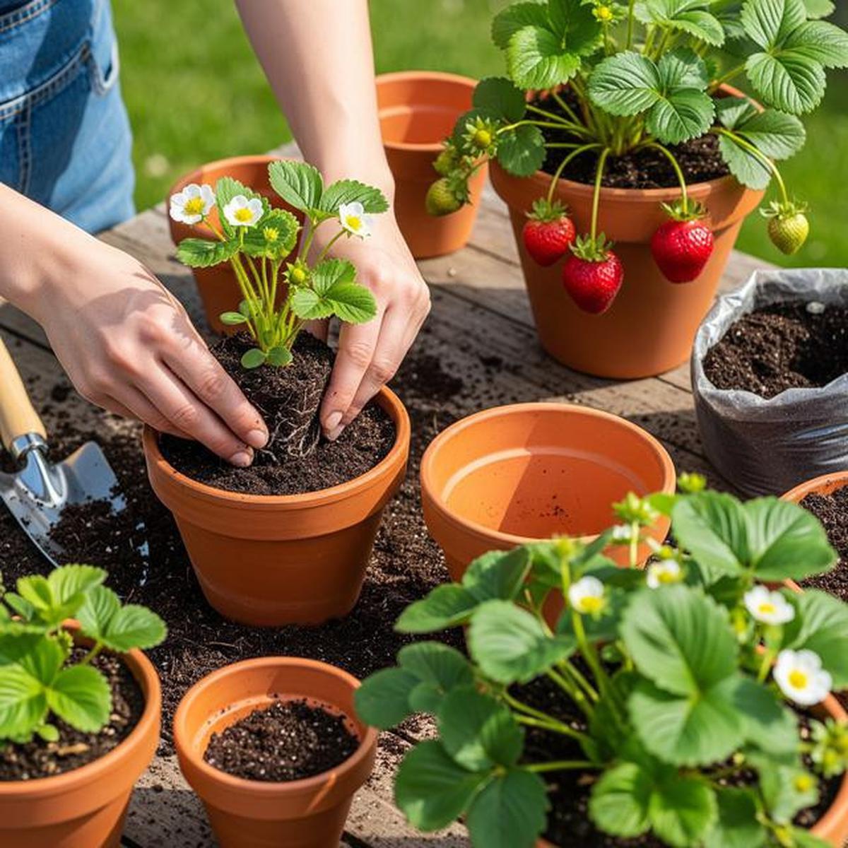 Cara Mudah Menanam Stroberi di Pot, Hasil Manis dan Cantik untuk Dekorasi Rumah
