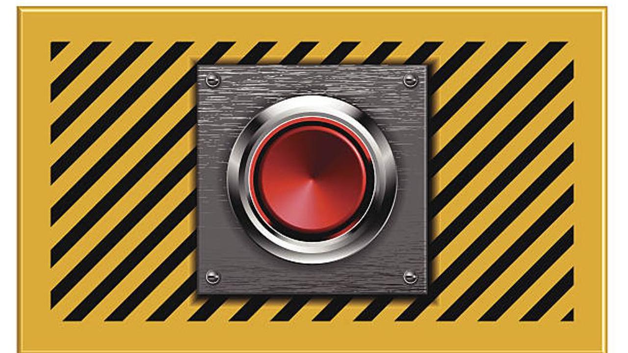 Ilustrasi tombol nuklir Donald Trump