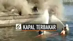 Kapal milik Dir Polair Polda Sulsel mengalami kebakaran, dan menewaskan 1 orang.