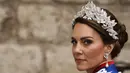 Princess of Wales, Kate Middleton tiba di Westminster Abbey di London  menjelang penobatan Raja Charles III dan Camilla, Sabtu (6/5/2023). (Photo by Odd ANDERSEN / AFP)