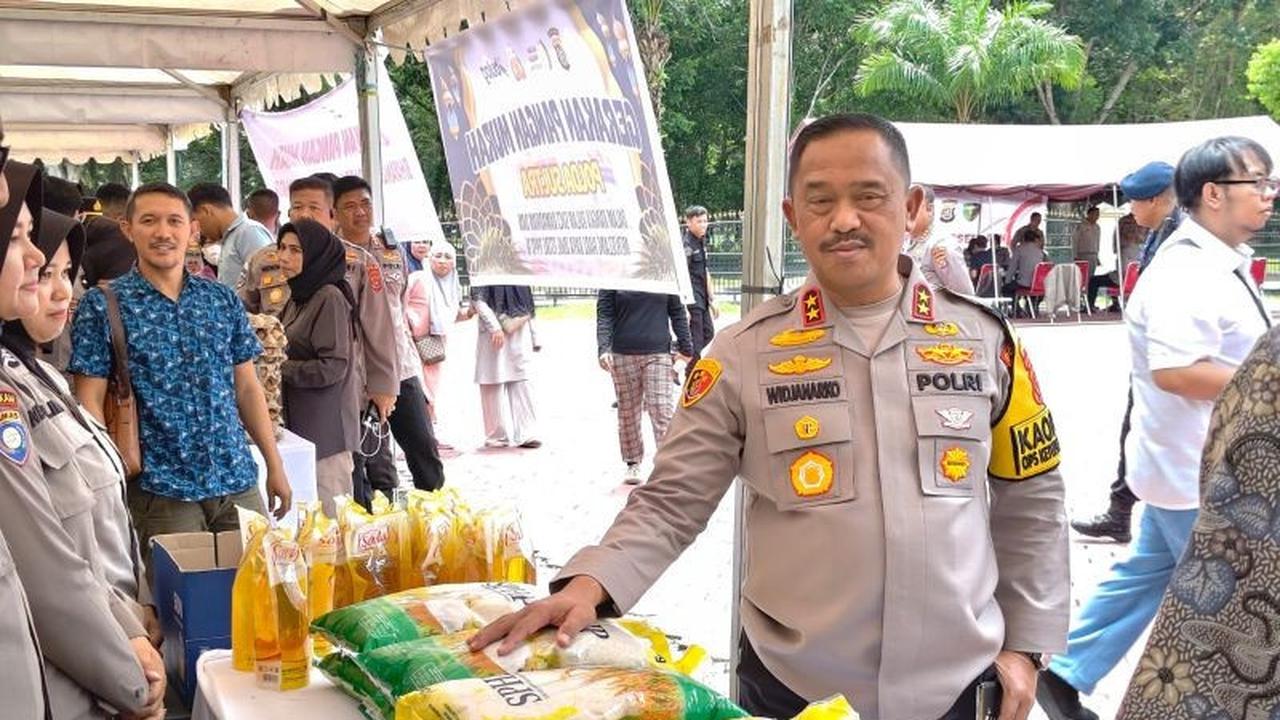 Polda Sultra Gelar Gerakan Pangan Murah, Sediakan 1.500 Karung Beras SPHP