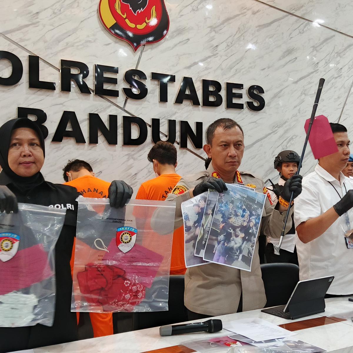 Geng motor bandung keroyok sekuriti