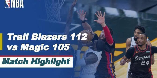 VIDEO: Highlights NBA, Portland Trail Blazers Raih Kemenangan di Kandang Orlando Magic
