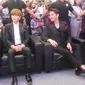 Dua personel Super Junior, Leeteuk dan Kangin memenuhi janjinya untuk bertemu dengan penggemarnya, ELF di Jakarta, Kamis (1/10/2015).