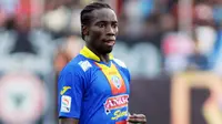 Thierry Gathuessi saat bermain untuk Arema. (Bola.com/Iwan Setiawan)