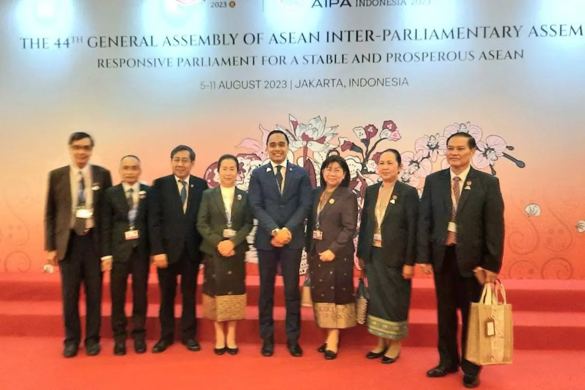 Ketua Desk Kerja Sama Regional Badan Kerja Sama Antar Parlemen (BKSAP) DPR RI, Putu Supadma Rudana (keempat dari kanan) (Istimewa)