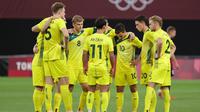 Timnas Australia U-23 akan menjadi lawan tunggal Timnas Indonesia U-23 pada laga Grup G kualifikasi Piala Asia 2022. (AFP/Asano Ikko)