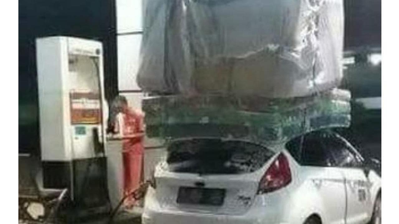 Sangat disayangkan mobilnya