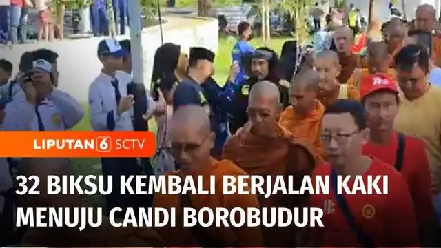 Sebanyak 32 biksu dari berbagai negara melanjutkan perjalanan menuju ke Candi Borobudur di Magelang, Jawa Tengah, Senin (22/5) siang. Mereka melanjutkan perjalanan dengan berjalan kaki setelah 3 hari di Kota Cirebon. Direncanakan mereka tiba di Candi...