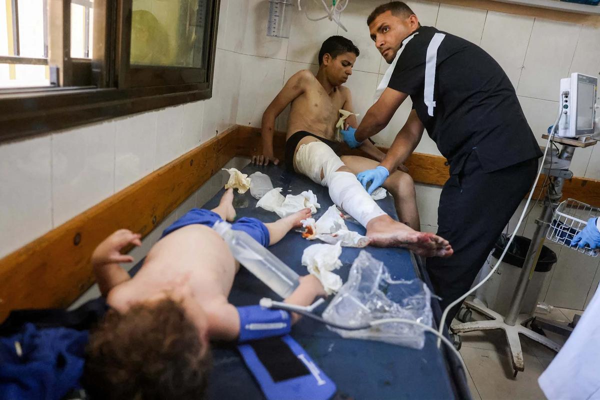 FOTO: Anak-Anak Kembali  Jadi Korban Serangan Udara Israel di Gaza