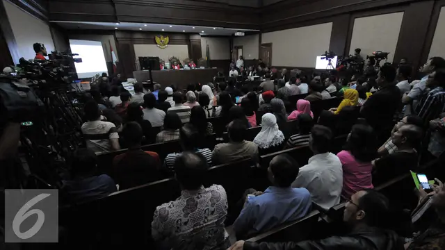 Suasana persidangan ke-24 dengan terdakwa Jessica Kumala Wongso 
