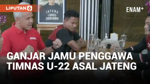 VIDEO: 4 Pemain Timnas Indonesia U-22 Asal Jateng Temui Ganjar Pranowo