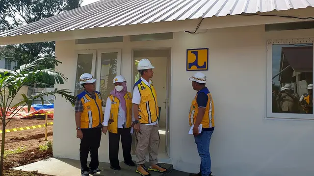Kementerian PUPR telah membangun 21 unit rumah instan sederhana sehat (Risha) untuk relokasi hunian warga terdampak bencana gempa di Kabupaten Cianjur, Jawa Barat. (Dok Kementerian PUPR)