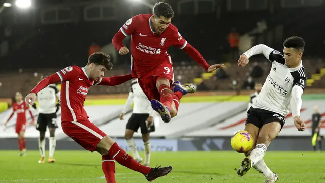 FOTO: Liverpool Bermain Imbang 1-1 Lawan Fulham