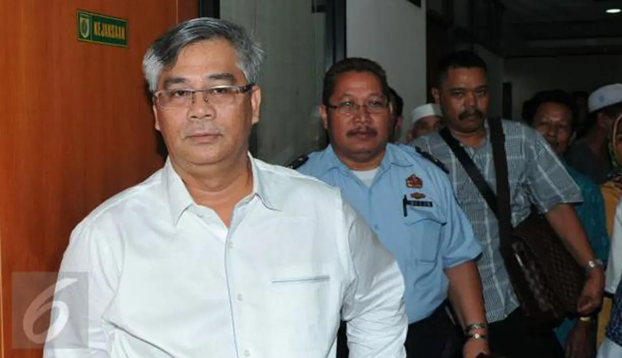 Akil Mochtar, mantan Ketua Mahkamah Konstitusi ini pernah berujar jika hakim MK melakukan korupsi maka akan dia gantung di tiang gedung MK. (Liputan6.com/Andrian M Tunay)