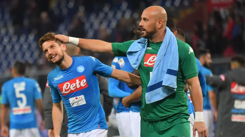 Dries Mertens - Pepe Reina - Napoli