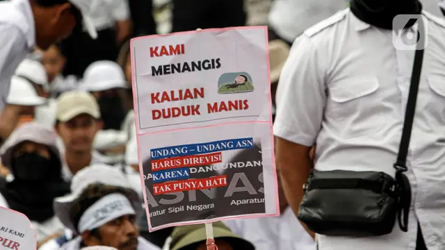 Aksi Demo Honorer Lintas Profesi di Depan DPR