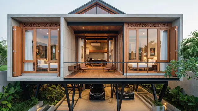 Model Rumah Nenek Moyang yang Tradisional Tapi Cocok untuk Zaman Sekarang (Image by Gemini AI)