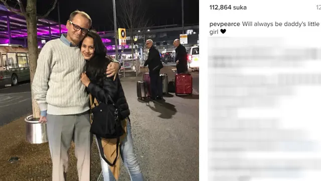 Pevita Pearce dan sang ayah (Foto: Instagram)