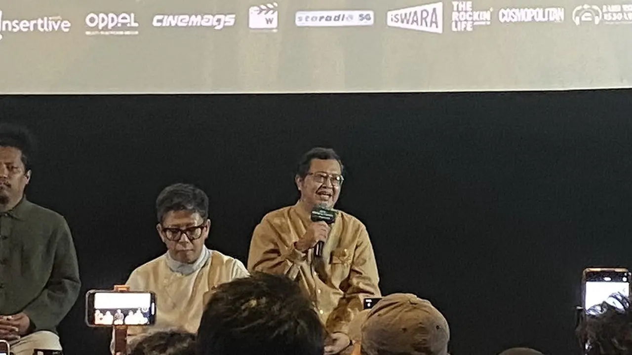 Salman Aristo dalam konferensi pers film Seni Merayu Tuhan di Jakarta, Selasa (4/8/2026). (Liputan6.com/Nola Vemiliana)