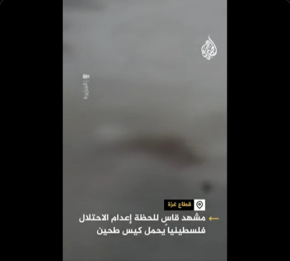 Detik-Detik Pria Palestina di Gaza Bawa Sekantong Tepung buat Makan Keluarganya Dibom Drone Israel, Benar-Benar Keji