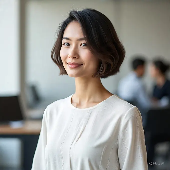 Gaya Rambut Bob Pendek Wanita Karir Praktis