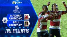 Berita Video, Highlights Pertandingan Madura United Vs Bali United pada Senin (12/12/2022)