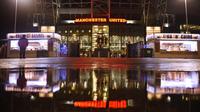Pemandangan umum bagian luar stadion Old Trafford menjelang pertandingan Grup L Liga Europa antara Manchester United dan Partizan Belgrade di Old Trafford, Manchester, Inggris barat laut, pada 7 November 2019. (Oli SCARFF/AFP)