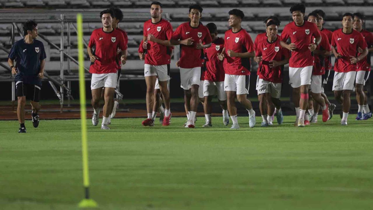 FOTO: Latihan Terakhir Timnas U-23 di GBK, Siap Tuntaskan Misi Balas Dendam Lawan Vietnam