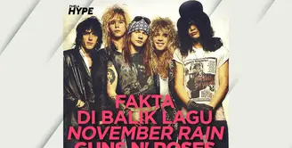 Fakta di Balik Lagu November Rain Milik Guns N’ Roses