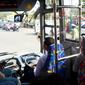 Perum DAMRI ditunjuk sebagai operator untuk operasional bus Trans Rafflesia Bengkulu (Liputa6.com/Yuliardi Hardjo)