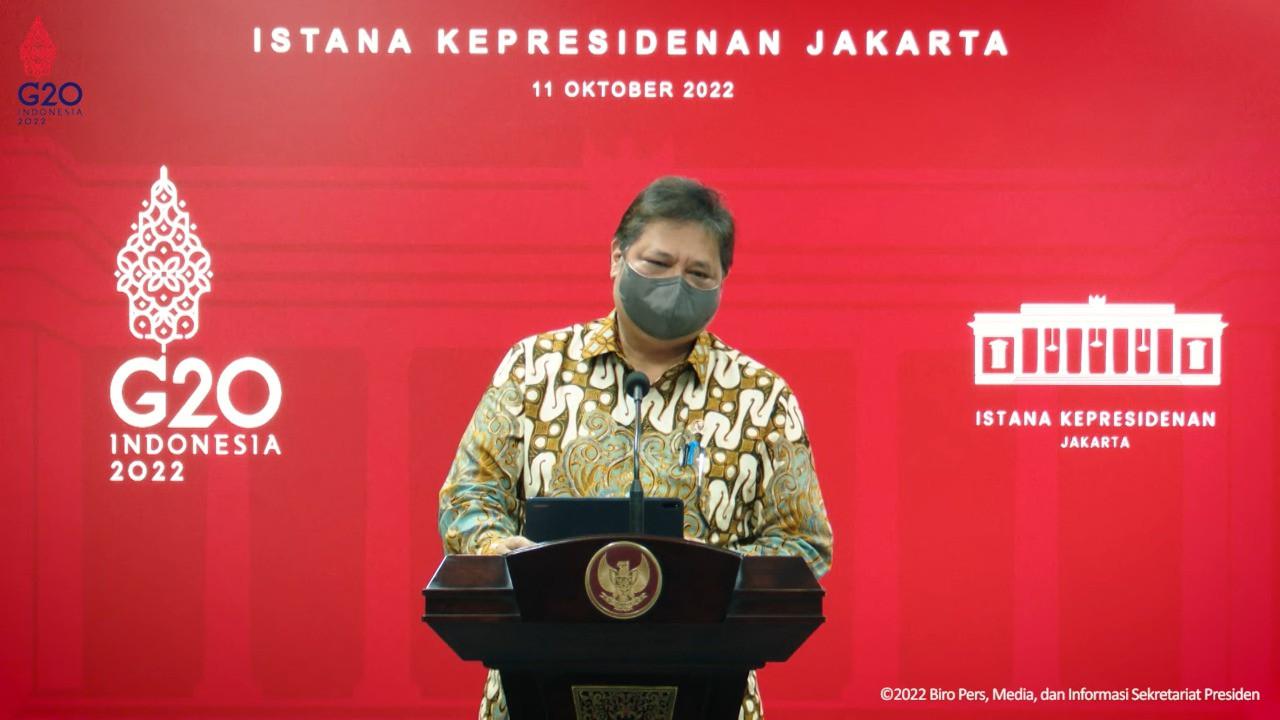 Menteri Koordinator bidang perekonomian Airlangga Hartarto mengungkapkan, update kondisi Covid-19.
