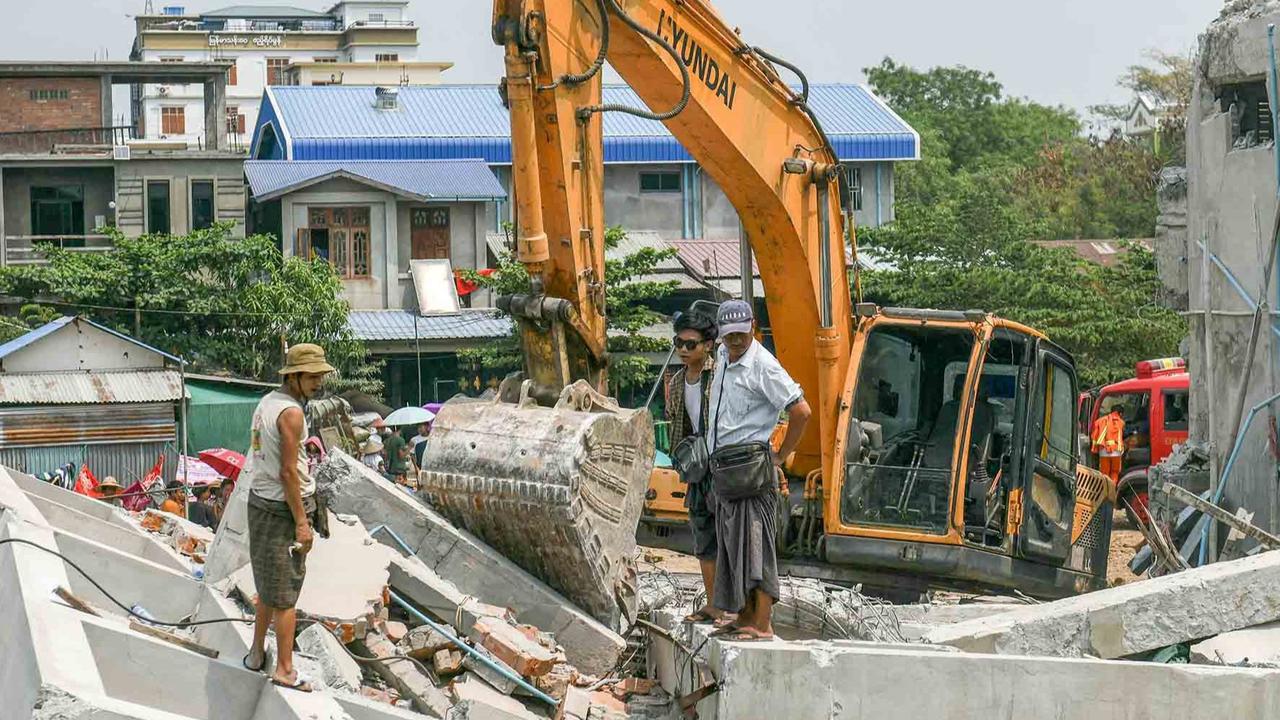 VIDEO: Kondisi Myanmar Jalan Rusak Parah Terangkat Pasca-Gempa Dahsyat M 7,7, Gedung di Thailand Runtuh