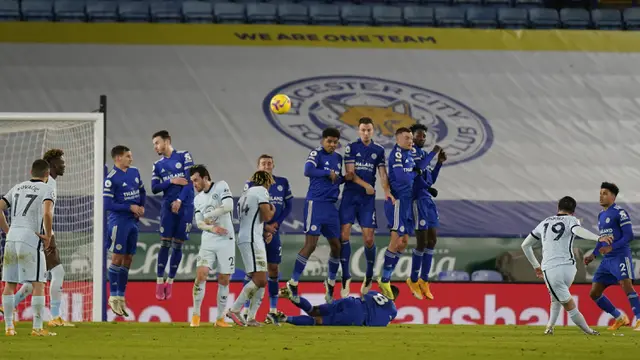 FOTO: Tundukkan Chelsea 2-0, Leicester City Geser Manchester United di Puncak Klasemen