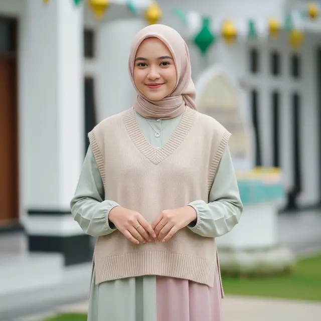 Outfit Lebaran Remaja Wanita (Gemini AI)
