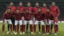 Para pemain Timnas Indonesia foto bersama sebelum melawan Filipina pada laga SEA Games di Stadion Shah Alam, Selangor, Kamis (17/8/2017). Indonesia menang 3-0 atas Filipina. (Bola.com/Vitalis Yogi Trisna)