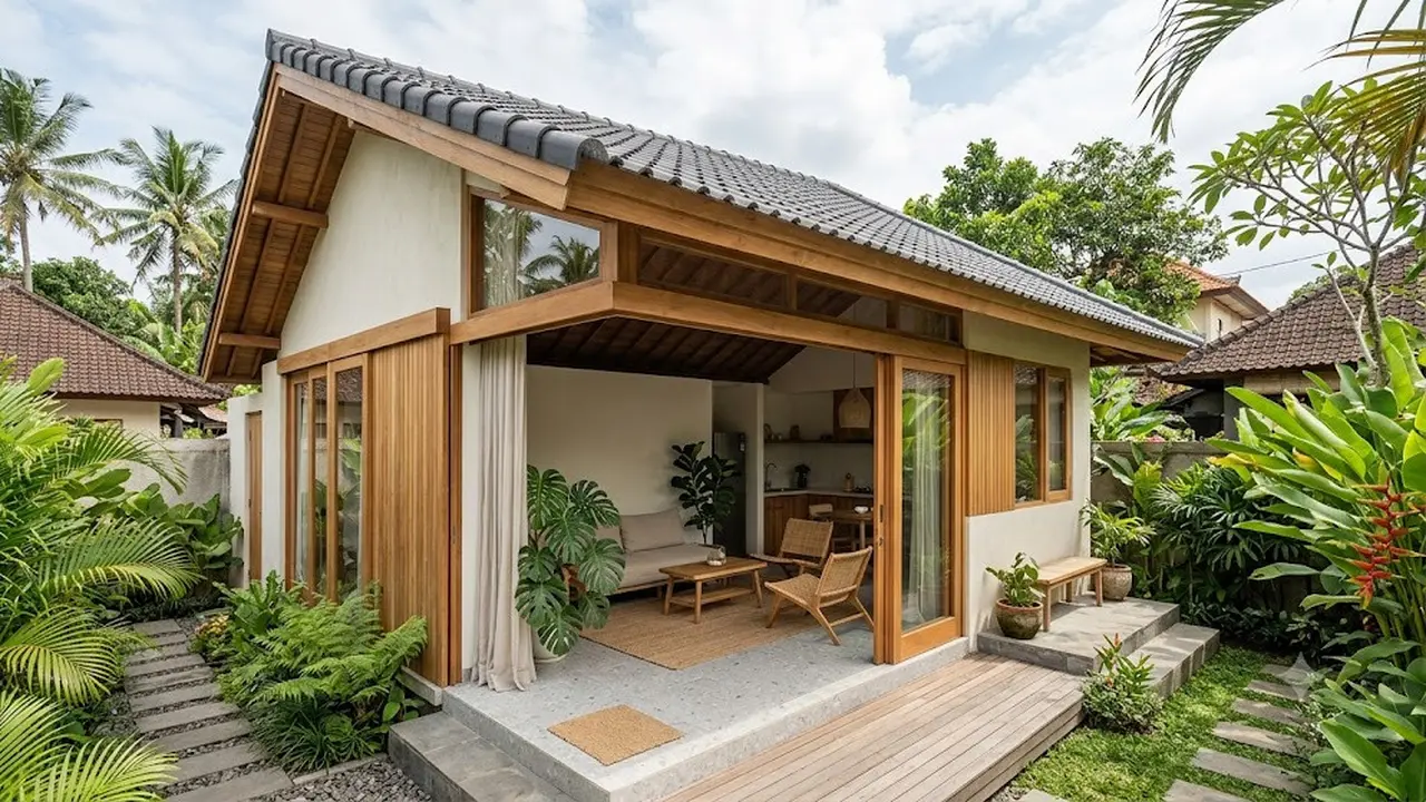 6 Model Rumah Bergaya Tropical Japandi yang Mudah Ditiru, Nyaman dan Estetik