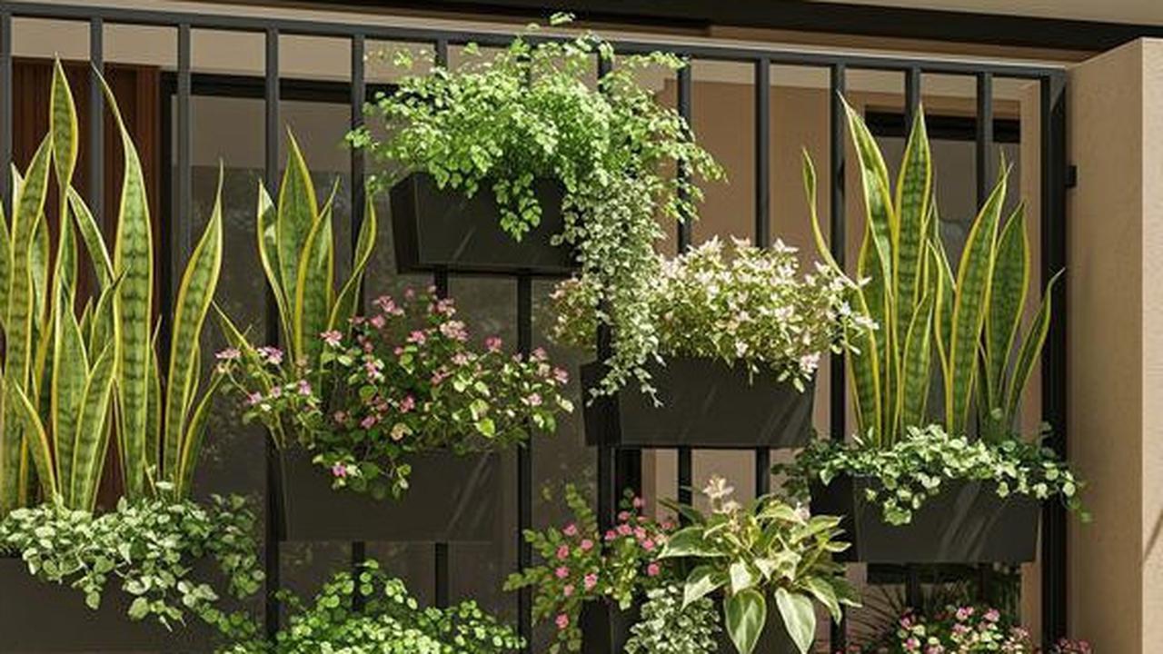 7 Ide Pagar Besi Minimalis 2025, Kombinasi Estetika Vertical Garden untuk Rumah Modern