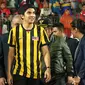 Menpora Malaysia Syed Saddiq saat berada di Stadion Gelora Delta, Sidoarjo. (Bola.com/Aditya Wany)