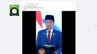 Cek Fakta: Tidak Benar Video Pidato Jokowi Minta Masyarakat Tak Protes Kenaikan Pangkat Bintang 4 Prabowo