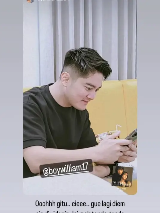 Boy William lantas menggoda Ayu Ting Ting. Dia optimis akan mendapat Rp 1 miliar dari sahabatnya itu. (Foto: Instagram/ ayutingting92)