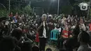 Di hadapan warga, Ganjar menyampaikan program KTP Sakti miliknya jika terpilih sebagai presiden. (Liputan6.com/Faizal Fanani)