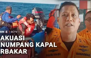 Evakuasi Penumpang Kapal Terbakar