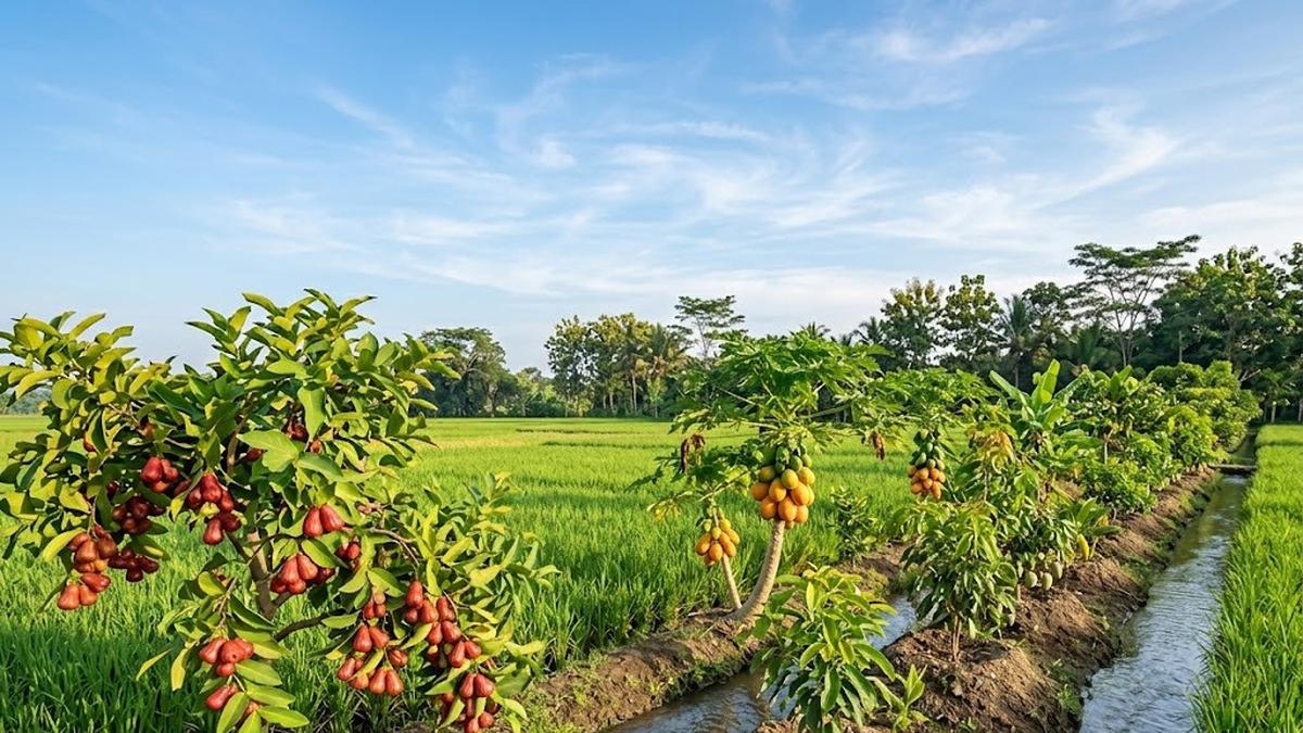 Pohon Buah Berbuah Cepat yang Cocok Dijadikan Tanaman Sela di Sawah, Untung Berlipat