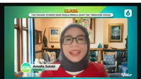 Peneliti Perkumpulan untuk Pemilu dan Demokrasi (Perludem) Nurul Amalia Salabi saat menjadi pembicara dalam virtual class