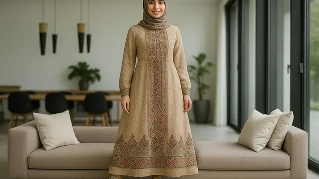 8 Inspirasi Model Gamis Syari A-Line Kombinasi Brokat, Pilihan Tepat untuk Tampil Elegan dan Anggun