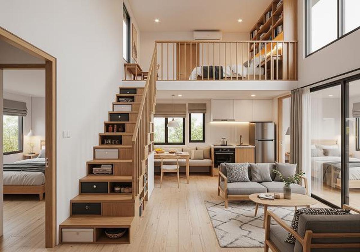 9 Desain Rumah Kecil tapi Tetap Muat Tiga Kamar dengan Layout Pintar, Tetap Nyaman